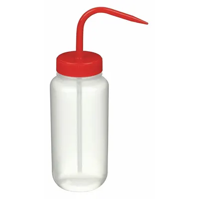 OEM Wash Bottle: 500 mL - Wide Mouthed Standard Spout Wash Bottles