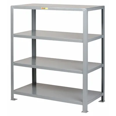 LITTLE GIANT Metal Shelving: Heavy-Duty, Standalone, 60 in x 36 in, 72 in Overall Ht - Heavy-Duty Fixed Open Welded Shelving