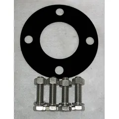 This gasket kit is designed for use with guide rail systems in industrial material handling and elevator applications. It includes nuts and is compatible with manufacturer model number 12T652. The kit helps seal and secure rail joints, ensuring proper alignment and leak prevention.
