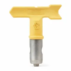 This reversible line striping tip is designed for airless spray guns used in pavement and floor marking. The 419 spray tip allows for crisp line application, and the reversible feature enables quick clearing of clogs without removal, extending tip life. Compatible with Graco model 17U804.