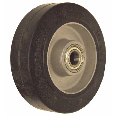 OEM Caster Wheel: 3 15/16 in Wheel Dia - Rubber Tread on Aluminum Core Wheels