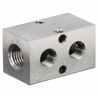 PNEUMADYNE Pipe Manifold Fitting: Inline, NPT x NPT, Rectangle, Stainless Steel - Air & Fluid Block Manifolds