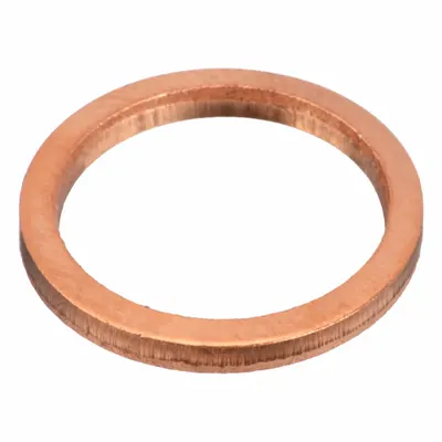 OEM Single-Piece Sealing Washer, Copper, 14 mm ID x 18 mm OD, 50 Pack - Single-Piece Sealing Washers