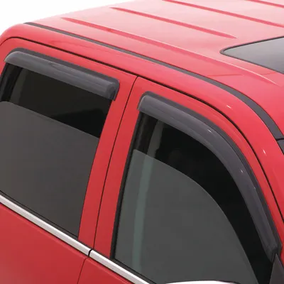 AVS Air Deflector: Side Windows, Front and Rear, Black - Air Deflectors
