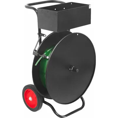 ENCORE Strapping Dispenser: 1/2 in Min. Strapping Wd, 3/4 in Max. Strapping Wd - Strapping Carts for Plastic & Steel Strapping