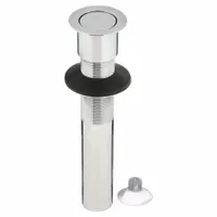 WATCO Sink Drain: Brass, Chrome, 8 in Overall Ht, 2 1/8 in Overall Dia, Slip, 1 1/4 in Pipe Dia (MPN 801-PF-BRS-CP)