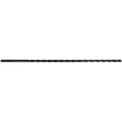 CLE-LINE Extra Long Drill Bit: 5/16", 18" Overall Lg, 118° Notched Point - High-Speed Steel Extended-Length Drill Bits