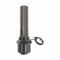 SANI-LAV Swivel Hose Adapter: Stainless Steel, Stainless, 3 3/4 in Overall Lg, Barb (MPN N36S)