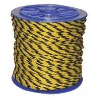APPROVED VENDOR General Purpose Utility Rope: Twisted, 1 in Dia, 2,445 lb Working Load Limit, Black (MPN 340320-00600-115)