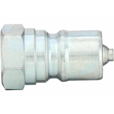 PARKER Hydraulic Quick Connect Hose Coupling: 1/8 in Coupling Size, Steel - ISO B Series Hydraulic Quick-Connect Coupling Plugs