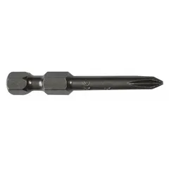 This 5-pack of #3 Phillips impact bits features a 6-inch overall length and a hex shank for use with impact drivers. Made from S2 steel, the bits are designed for driving #3 Phillips fasteners in assembly, construction, and maintenance tasks requiring high torque.