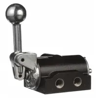 ARO Manual Air Control Valve: K, Four-Way / Three-Position, Lever, Gray, 83 scfm Flow Rate - Max (MPN K313LS)