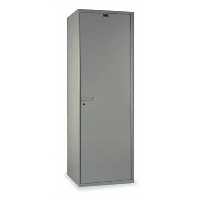 HALLOWELL Wardrobe Locker: 24 in x 22 in x 72 in, 1 Tiers, 1 Units Wide, 16 ga Panel - Solid Industrial Wardrobe Lockers