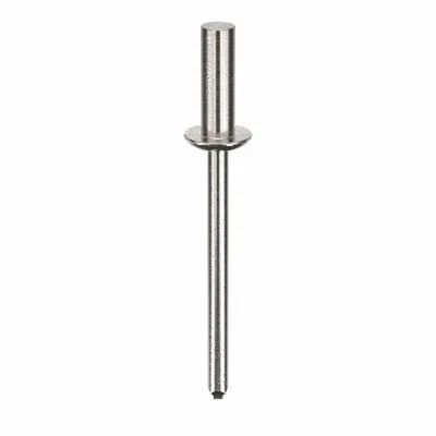 OEM Blind Rivet,1 22/27" L,0.156" dia,PK500: Inch, 1 13/16 in Overall Lg, 1/2 in Body Lg - Domed-Head Blind Rivets