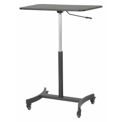 VICTOR Adjustable-Height Computer Stand: 44 in Max Desktop Ht, 29 in Min Desktop Ht - Adjustable-Height Mobile Laptop Desks