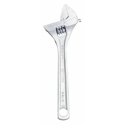WESTWARD Adjustable Wrench: Alloy Steel, Chrome, 4 in Overall Lg - General Purpose Adjustable Wrenches