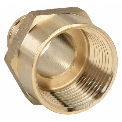 ZURN Barbed Fitting Adapter: 1 1/4 in ID x 1 1/4 in Pipe Size, Barbed x FNPT - Crimp-On Brass Barbed Tube Fittings