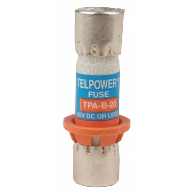 BUSSMANN Telecom Protection Fuse: TPA Series, Fast-Acting, Cylindrical, 20 A - Fast-Acting Cylindrical Fuses