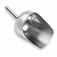 SANI-LAV Scoop: 160 oz Capacity, Silver, 15 in Overall Lg, 8 1/2 in Overall Wd, Stainless Steel (MPN 3999)