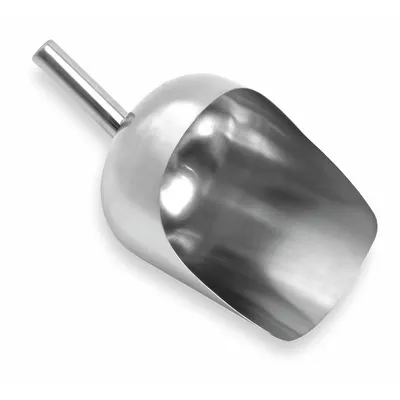 SANI-LAV Scoop: 160 oz Capacity, Silver, 15 in Overall Lg, 8 1/2 in Overall Wd - Stainless Steel Hygienic Hand Scoops