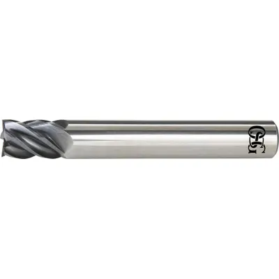 OSG Square End Mill: Carbide, EXO Coated, 5 Flute, 3/4" Mill Dia, 15/16" LOC - Reduced-Neck Fast-Cutting Carbide Square End Mills for Stainless Steel & Super Alloys