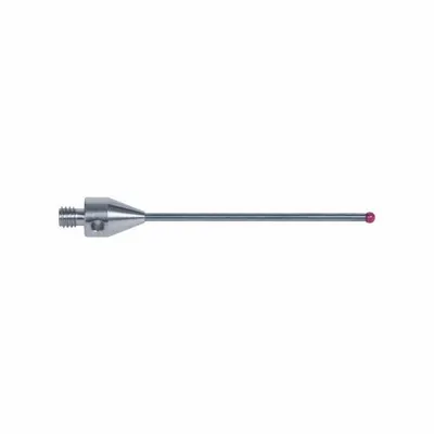 INSIZE M4 Stylus: CMM Straight Stylus, Ball, Straight, 0.24 in Ruby Ball Tip - Straight CMM Styli