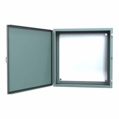 HAMMOND Electrical Enclosure: Steel, 30 in x 30 in x 12 in, NEMA 12/13, w/Panel - Steel Dust-Tight Enclosures
