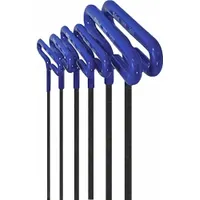EKLIND Hex Key: 6 - 10 Pieces, Hex T, T, Metric, Std End, Std, 6 Pieces, Pouch, Black Finish, 1 Tips (MPN 55166)