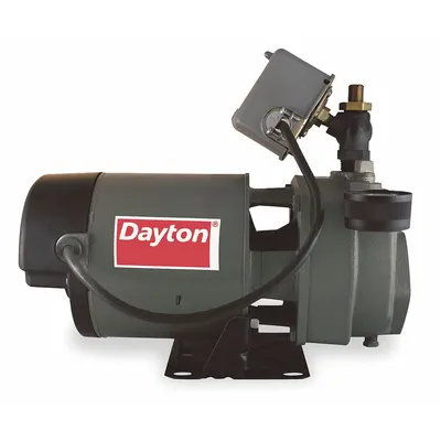 Dayton Convertible Well Jet Pump: Cast Iron, Single Phase, 115/230V AC, 3/4 hp - Convertible Well Jet Pumps