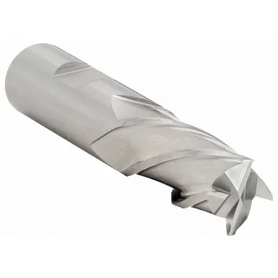 CLEVELAND Square End Mill: High Speed Steel, 4 Flute, 3/4" Mill Dia, 1-5/8" LOC - Left-Helix High-Speed Steel Square End Mills