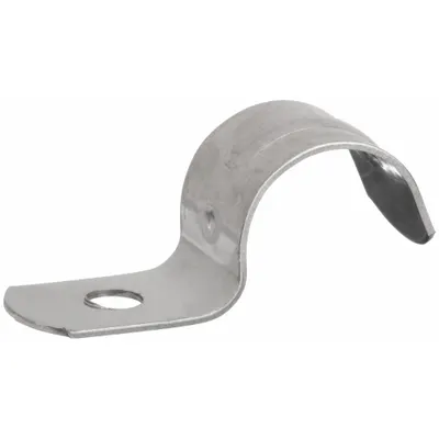 CALBRITE Conduit & Pipe Strap Clamp, One-Hole: 1 in Trade Size, 316 Stainless Steel - Surface Mount Clamps for Conduit & Pipe