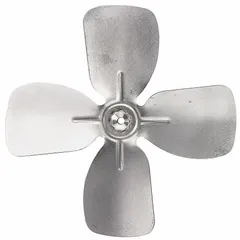 This aluminum fan blade from DAYTON has a 6-3/4 inch diameter and 5 blades. It is designed for use in HVAC and refrigeration systems to move air, suitable for condenser fans and unit coolers in commercial or industrial environments.