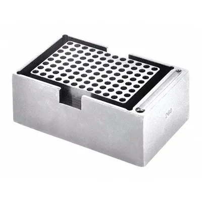 OHAUS Heat Block: Anodized Aluminum, 1 7/8 in Overall Wd, 15 1/2 in Overall Lg - Dry Bath Blocks