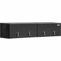BUYERS PRODUCTS Top Sider: Topside Truck Box, Double Flip-Up Doors Lid, T-Handle Compression, Black (MPN 1721361)