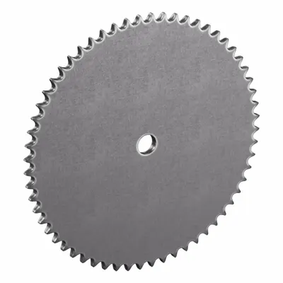 TRITAN Roller Chain Sprocket: No Hub, For Single Strands, 41, 60 Teeth, 9.554 in Pitch Dia - Size 41 Plain-Bore Roller Chain Sprockets