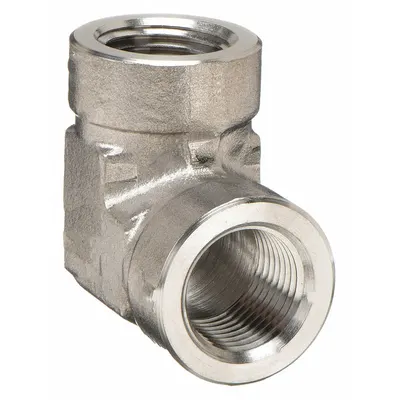 PARKER Metal Pipe Elbow: 90° Elbow, 316 Stainless Steel, 3/4 in x 3/4 in, 3,500 psi - Extreme Pressure Instrumentation Pipe Fittings