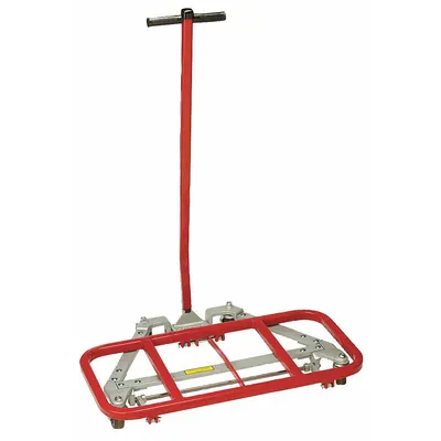 RAYMOND PRODUCTS Furniture Dolly: 600 lb, Red/Silver, 42 in H x 32 in W x 23 in D - Lift-&-Roll Desk Dollies