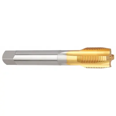 WIDIA GTD Straight Flute Tap: 1/4"-19 BSPP, 3 Flute, Plug Chamfer - Spiral-Point Pipe Taps