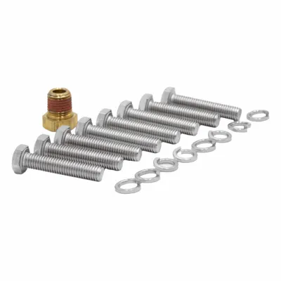 MUELLER Lid Hardware Kit: (8) Bolts/(8) Washers/Pipe Plug (MPN A 18719) - Replacement Cores & Accessories