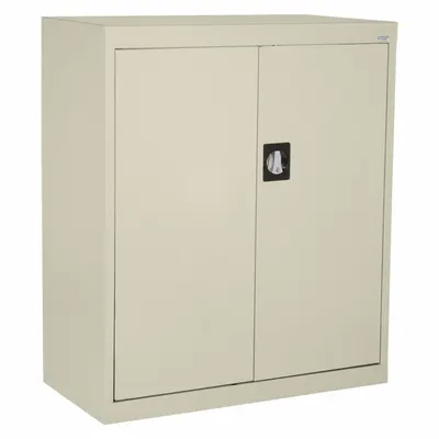 SANDUSKY Shelf Cabinet: 36 in x 18 in x 36 in, Recessed Handle & Keyed, 22 ga Panel Thick - Commercial Shelf Cabinets