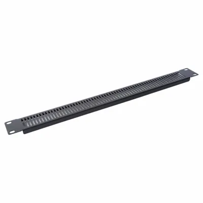 VIDEO MOUNT PRODUCTS Blank Space: 1 Rack Units, 19 in Overall Wd, 1 3/4 in Overall Ht, Black - Vented Filler Panels