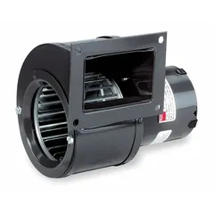 Direct-drive blower with integrated drive pack, delivering 137 cfm at 1/25 hp. Powered by a 115V AC, single-phase open motor with CW rotation. Suitable for moving air in ventilation, cooling, or exhaust applications in industrial equipment.
