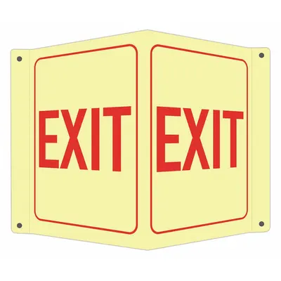 LYLE V-Shape Projection Exit Sign - V-Shape Projection Exit Signs