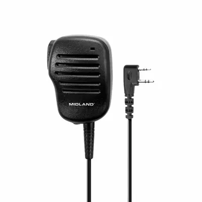 MIDLAND Speaker Microphone: Fits Midland, For MB Series, 3.5 mm Jack, 30 in Cord - Midland-Compatible Microphones & Speakers