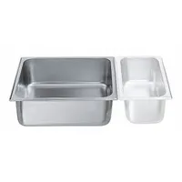 SPRING USA Food Pan: Two-Thirds Size, Rectangular, 1.8 ga Gauge, 9.38 qt Capacity, 4 in Overall Dp (MPN 521-66/23)