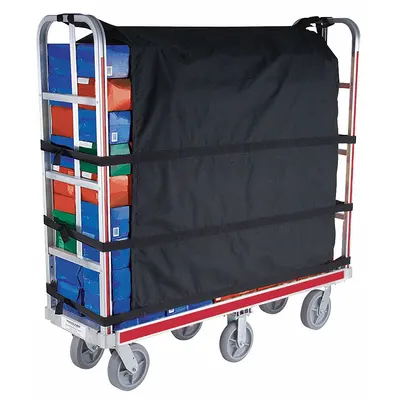 MAGLINER Containment Curtain: 1,500 lb Load Capacity, 48 3/4 in Overall Lg, 102 in Overall Wd - Containment Curtains for Narrow Tall-Handle Aluminum-Deck Platform Trucks