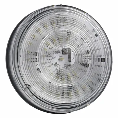 GROTE G4022 LED Turn Signal Light, Clear Round, Grommet Mount, Female Pin - Turn Signal Lights