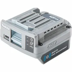 The MAKITA ADP13 is a communication adapter for 40V DC tools, enabling integration with Makita's tracking system for tool management, usage monitoring, and inventory control. It supports data logging and service interval tracking on industrial and construction sites.