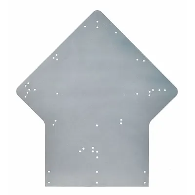 JJ KELLER Vehicle Placard Holder: Back Plate Placard Holder, 19 in Wd, 19 1/8 in Ht - Placard Holders