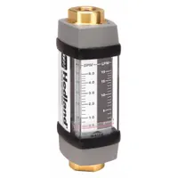 HEDLAND Mechanical Flowmeter: Water and Other Fluid Meter, Scale, Variable Area, Inline, Universal (MPN H605B-005)